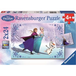 Puzzle Frozen: Sisters Always 2x24 Pcs