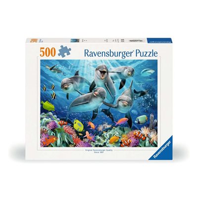 Dolphins In The Coral Reef 500 Pc Puzzle Dolphins In The Coral Reef 500 Pc Puzzle