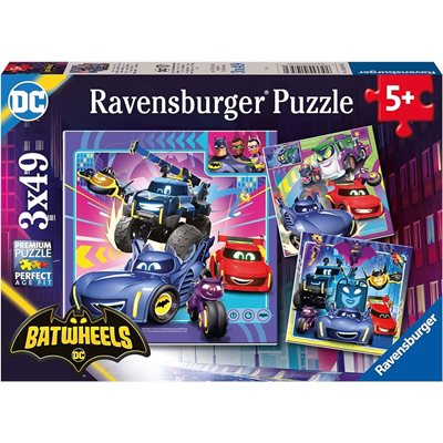 Puzzle Batwheels 3x49 Pcs