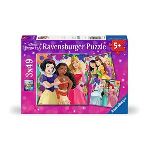 Disney Princess 3x49 Pc Puzzles