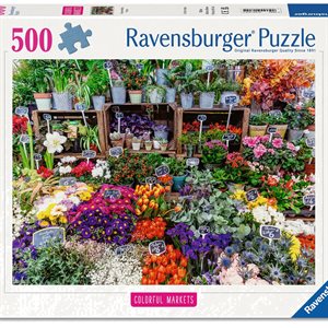 Puzzle Flower Market France 500 Pcs