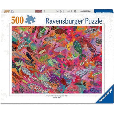 Puzzle Fish In Fuchsia 500 Pcs