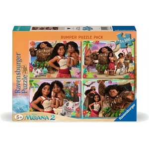 Puzzle Moana 2 Bumper Pack 4x100 Pcs