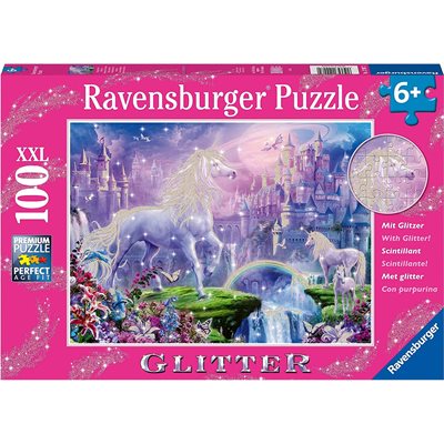 Unicorn Kingdom 100 Pc Glitter Puzzle Unicorn Kingdom 100 Pc Glitter Puzzle