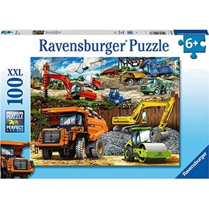 Puzzle Construction Vehicles Xxl 100 Pcs