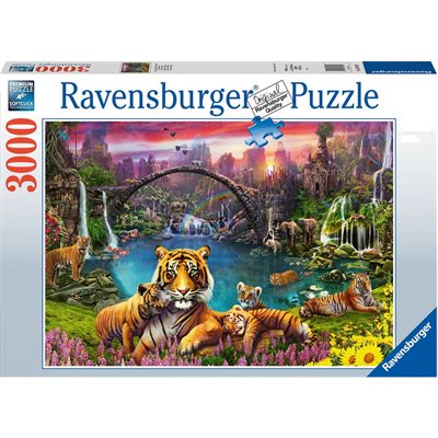 Puzzle Tigers In Paradise 3000 Pcs