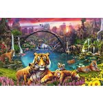 Puzzle Tigers In Paradise 3000 Pcs