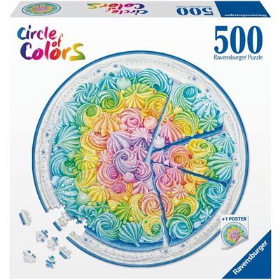 Rainbow Cake 500 Pc Round Puzzle Rainbow Cake 500 Pc Round Puzzle