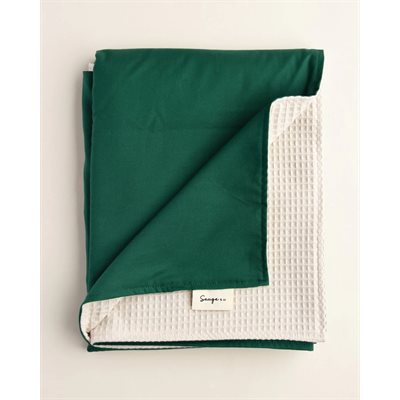 Couverture 100% Coton Double Vert Boreal Couverture 100% Coton Double Vert Boreal