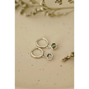 Boucles D'oreilles Moss Agate