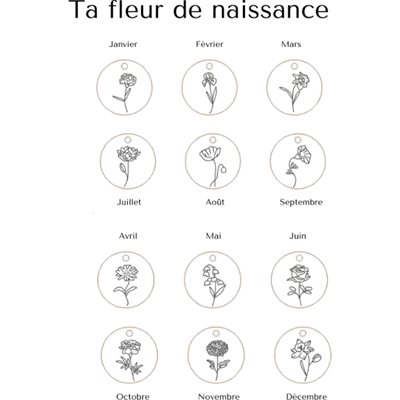 Chaine De Naissance Fleur Mai Argent