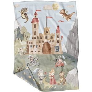 Couverture Visite Au Chateau 80cm X 100cm