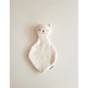 Mini Doudou Chat Endormi Naturelle