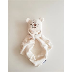 Mini Doudou Ours Naturelle Endormi